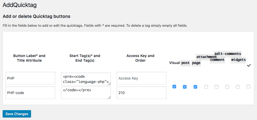 AddQuicktag添加自定义按钮