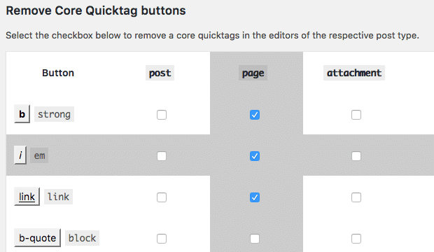 AddQuicktag选项设置