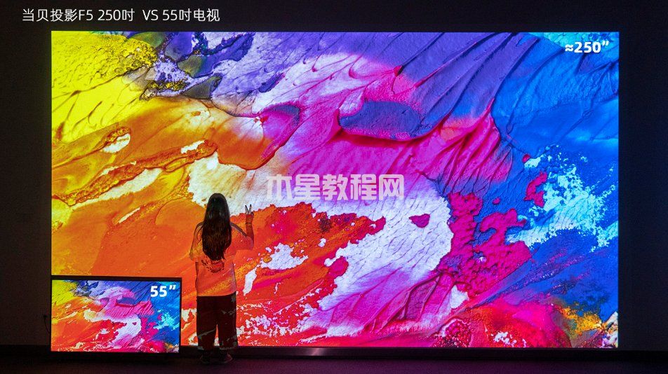 当贝投影和电视对比