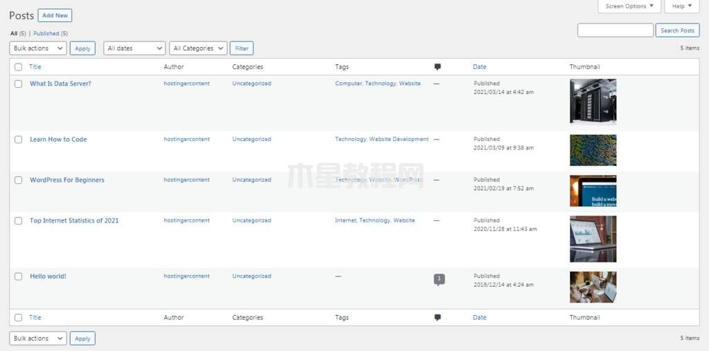 文章列表添加特色图片